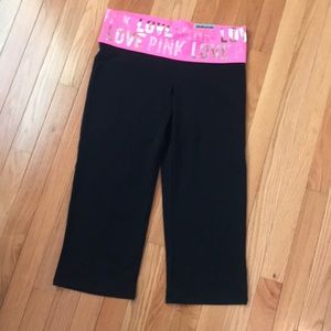 PINK Cropped Yoga Pants